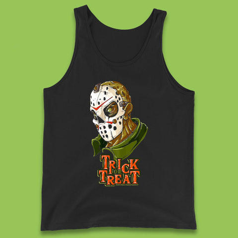 Halloween Trick Or Treat Jason Voorhees Face Mask Horror Movie Character Tank Top
