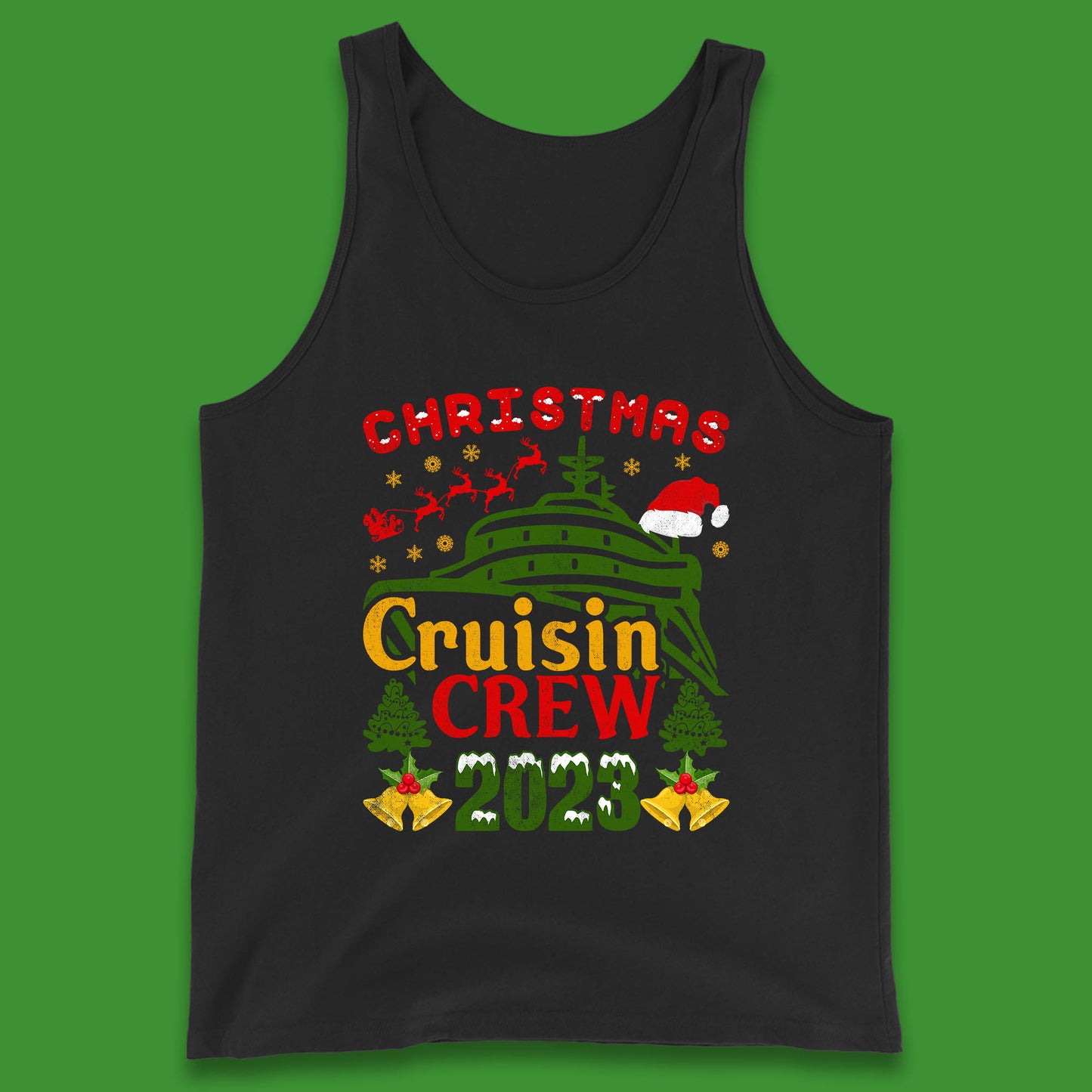 Christmas Cruisin Crew 2023 Xmas Cruise Vacation Cruising Squad Tank Top