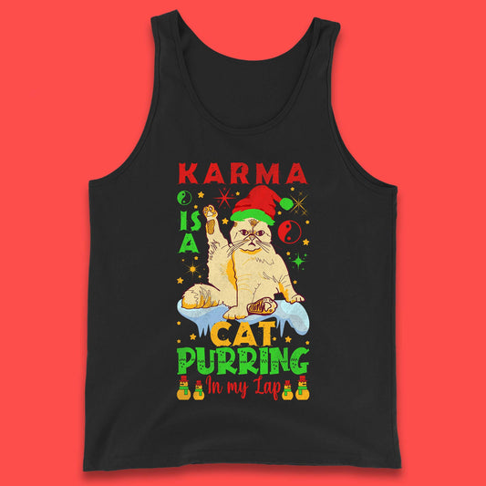 Christmas Karma Is A Cat Tank Top