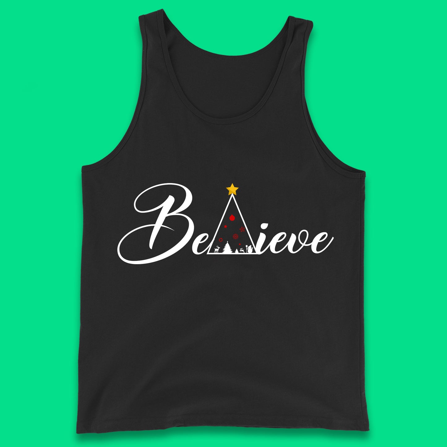 believe christmas tank top