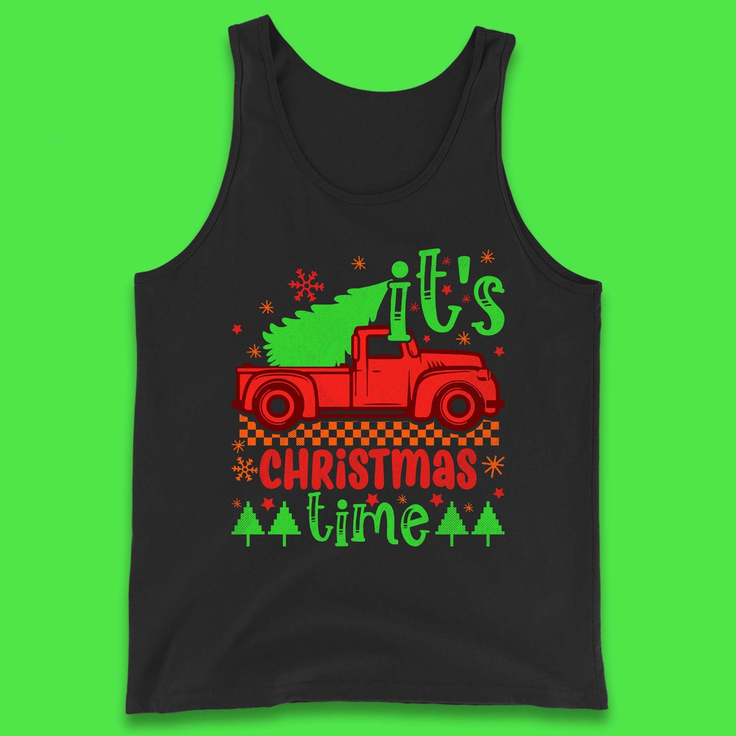 Christmas Truck Tank Top