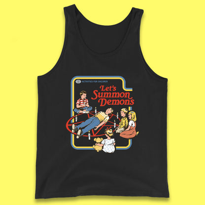 Let's Summon Demons Creepy Incantation Halloween Comic Funny Dark Humor Tank Top