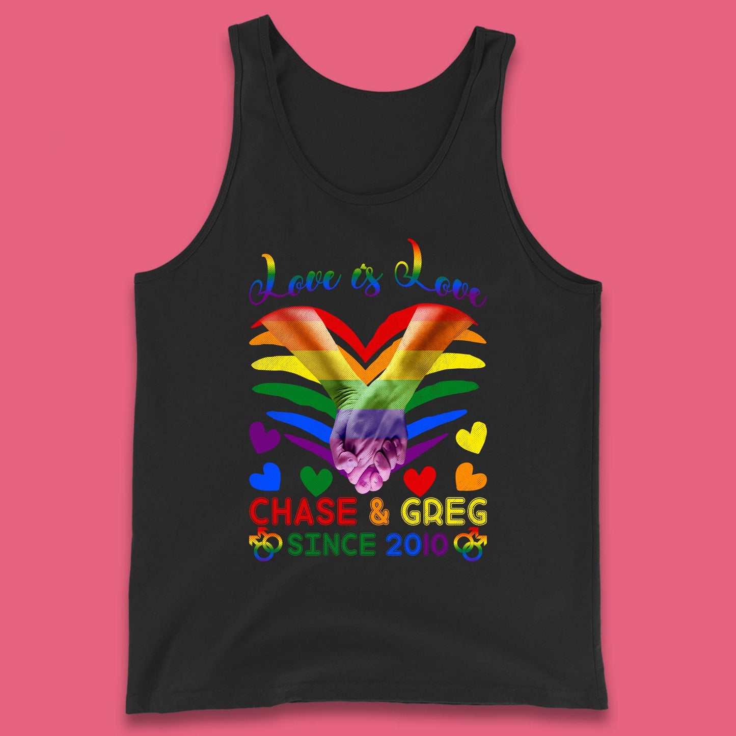 Personalised Lgbt Love Is Love Tank Top