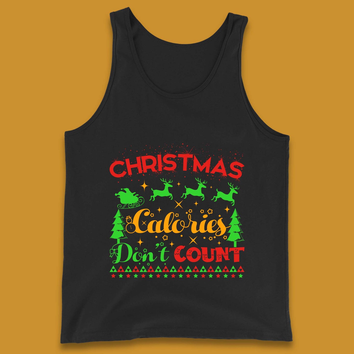 christmas calories don't count tank top