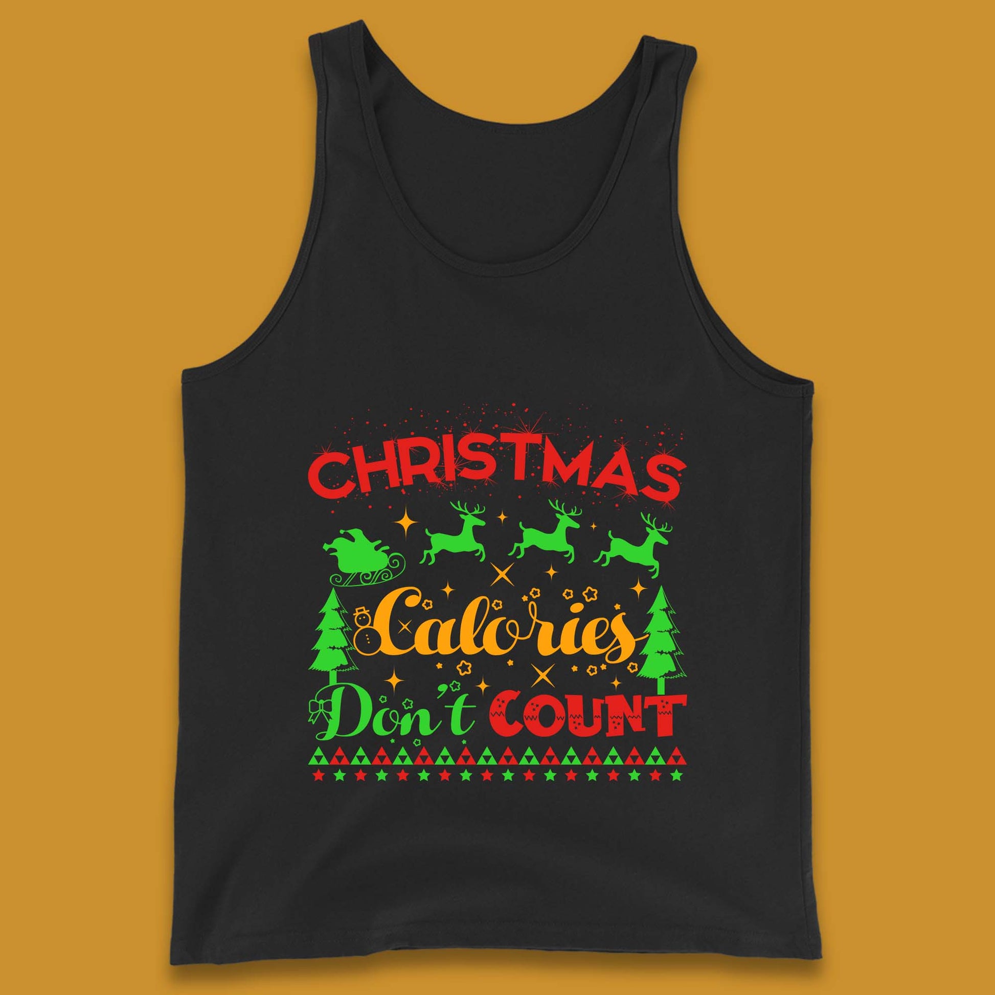 christmas calories don't count tank top