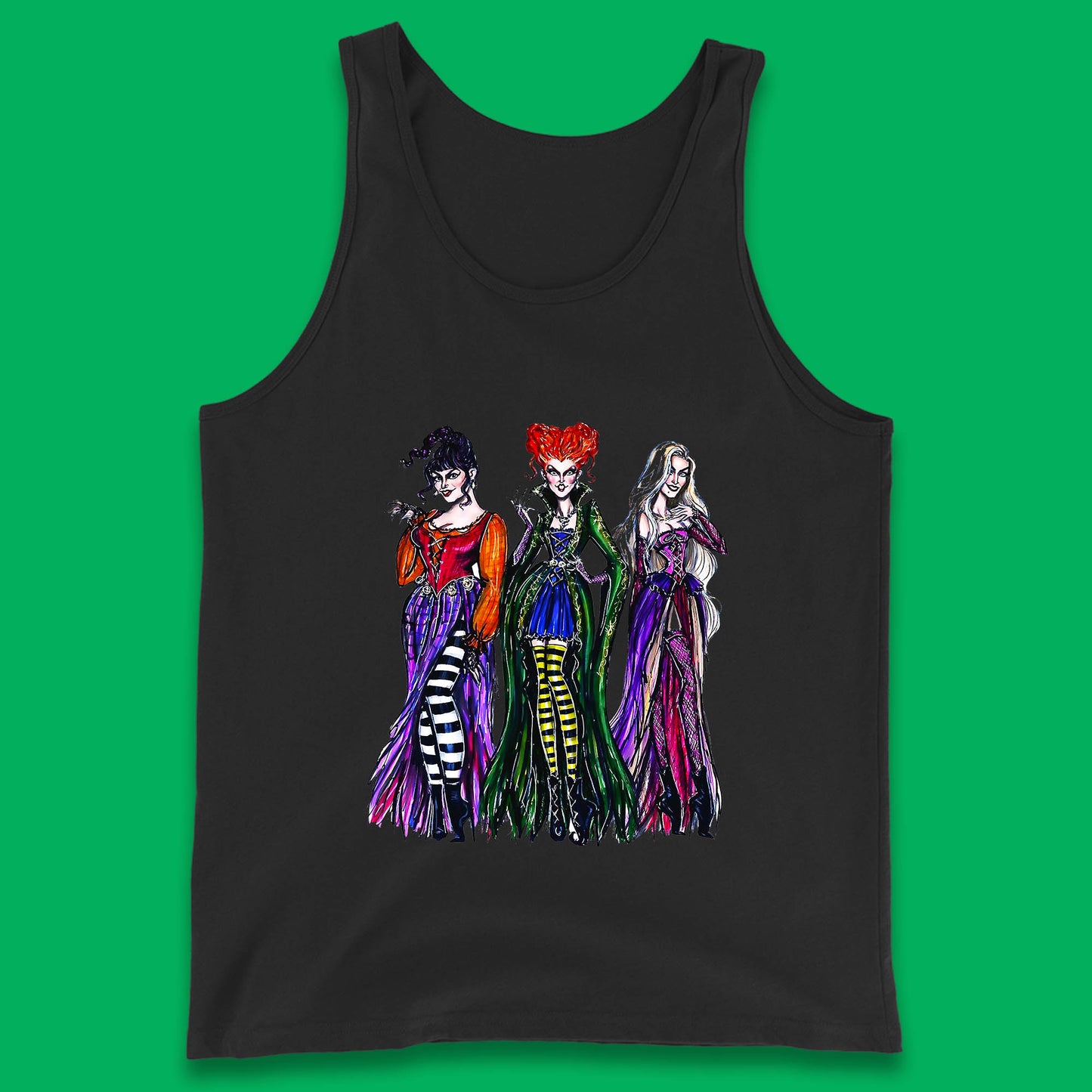 Halloween The Sanderson Sisters From Hocus Pocus Vintage Halloween Witches Tank Top