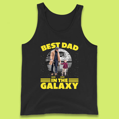 Personalised Best Dad In The Galaxy Tank Top