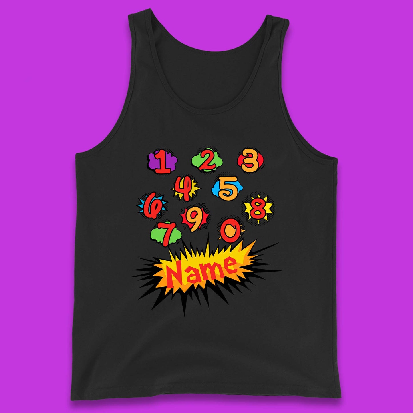 Personalised Number Day Tank Top