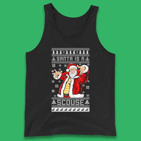 Santa Is A Scouse Christmas Tank Top