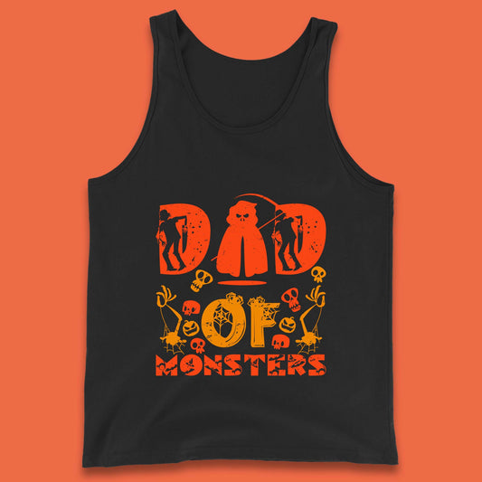 Dad Of Monsters Halloween Spooky Dad Dadster Halloween Costume Tank Top