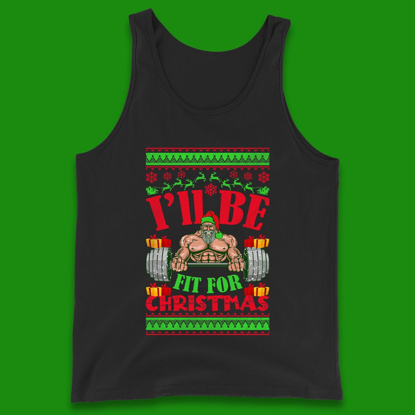 christmas gym tank top