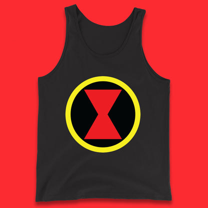 Black Widow Diy Black Symbol Logo Marvel Avengers Superhero Marvel Comics Gift for Marvel Fan Tank Top