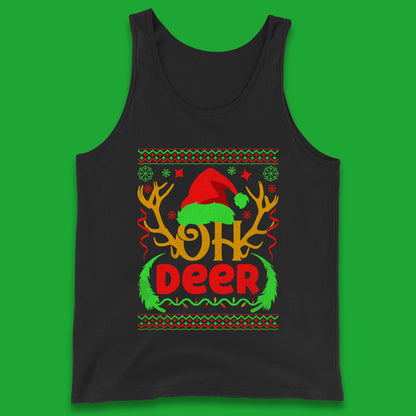 deer antlers christmas tank top