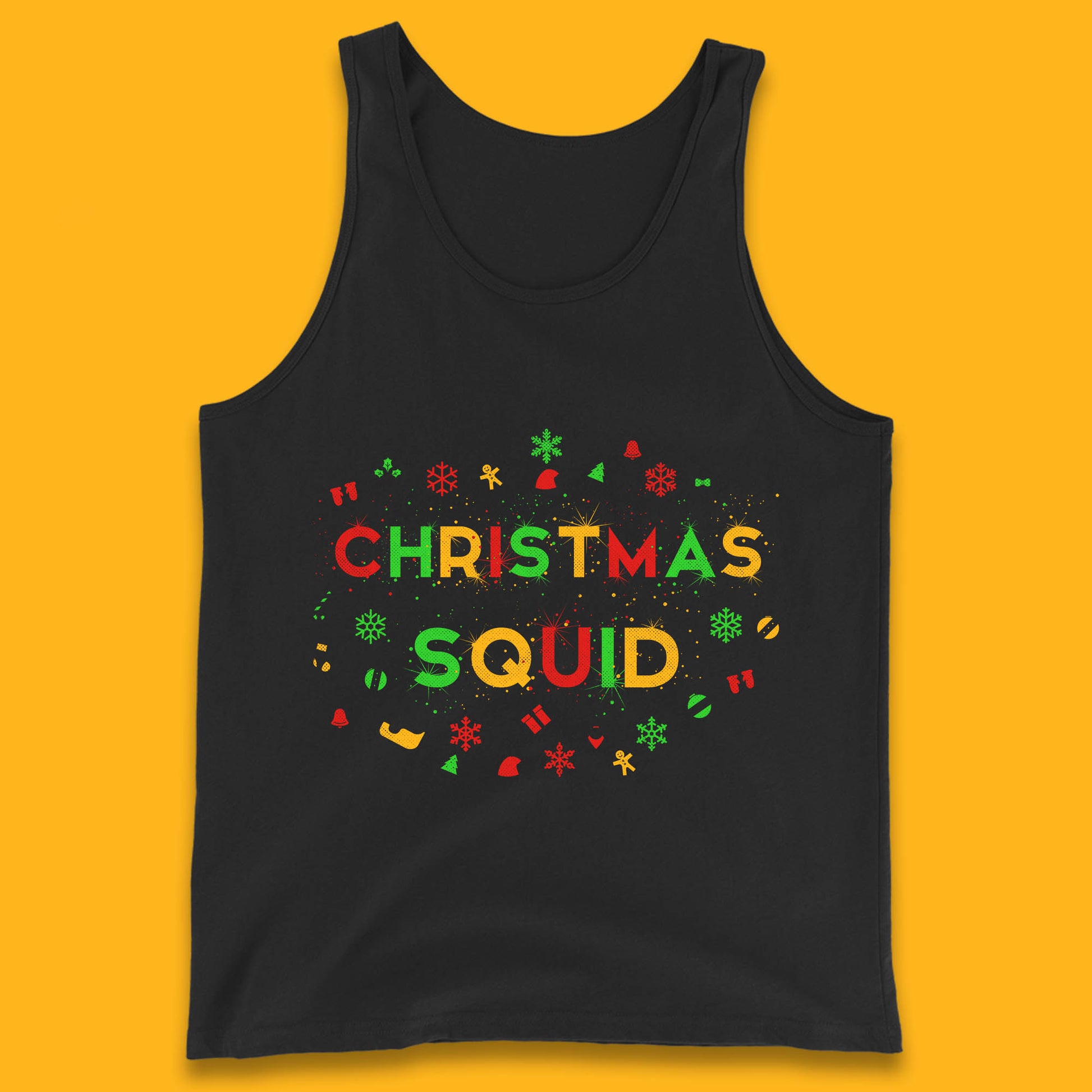 christmas squad matching tank top