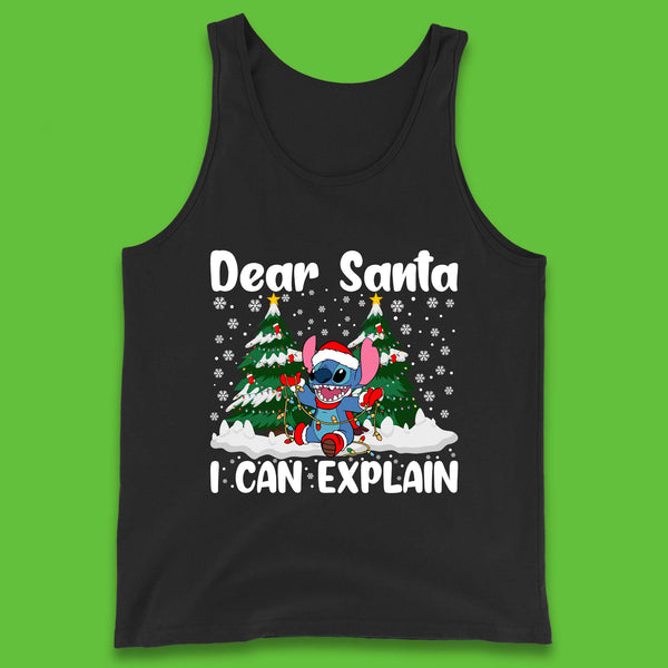 Santa Stitch Christmas Tank Top