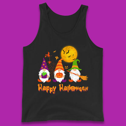 Happy Halloween Gnomies Spooky Witch Gnomes Scary Gnome Lover Tank Top