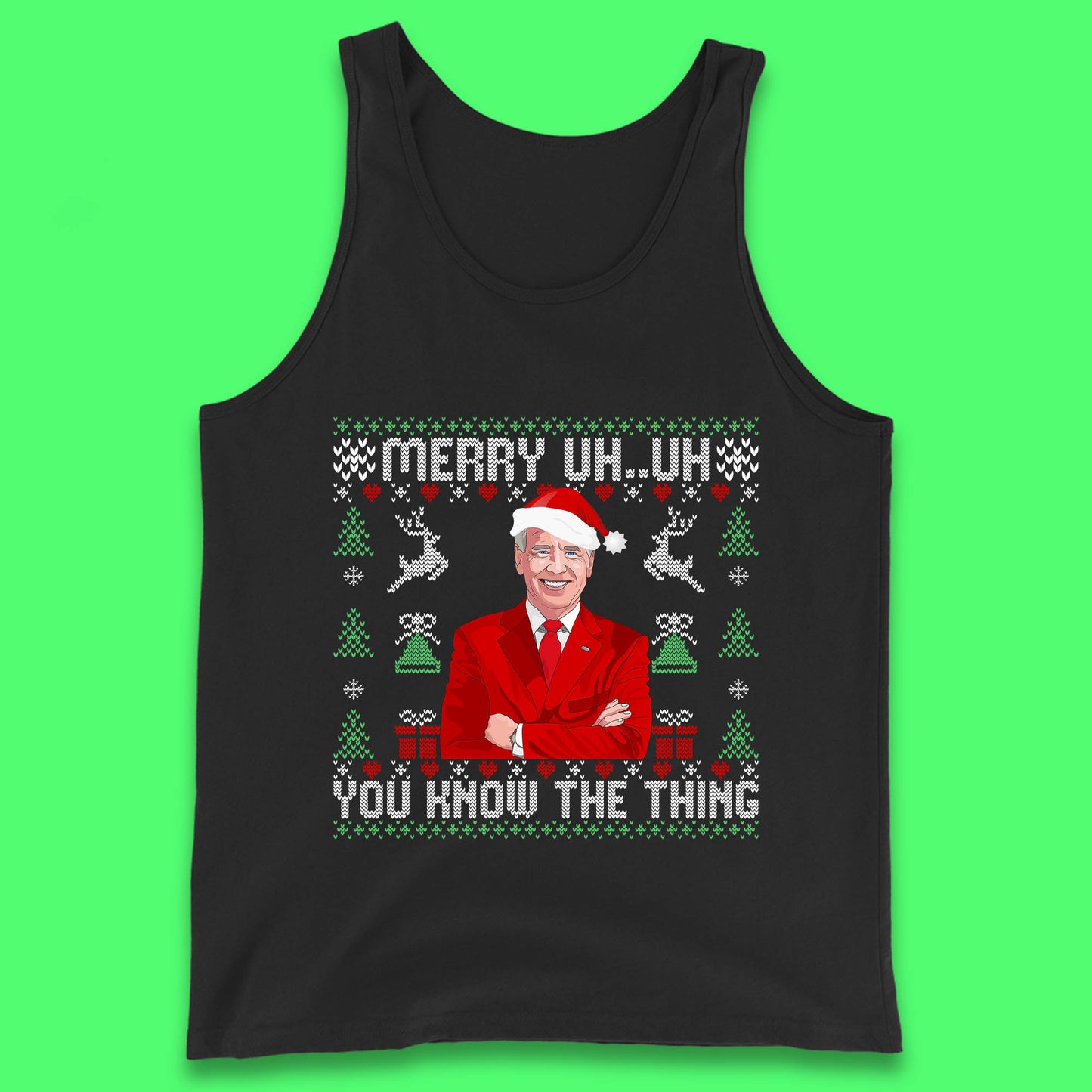 joe biden christmas tank top