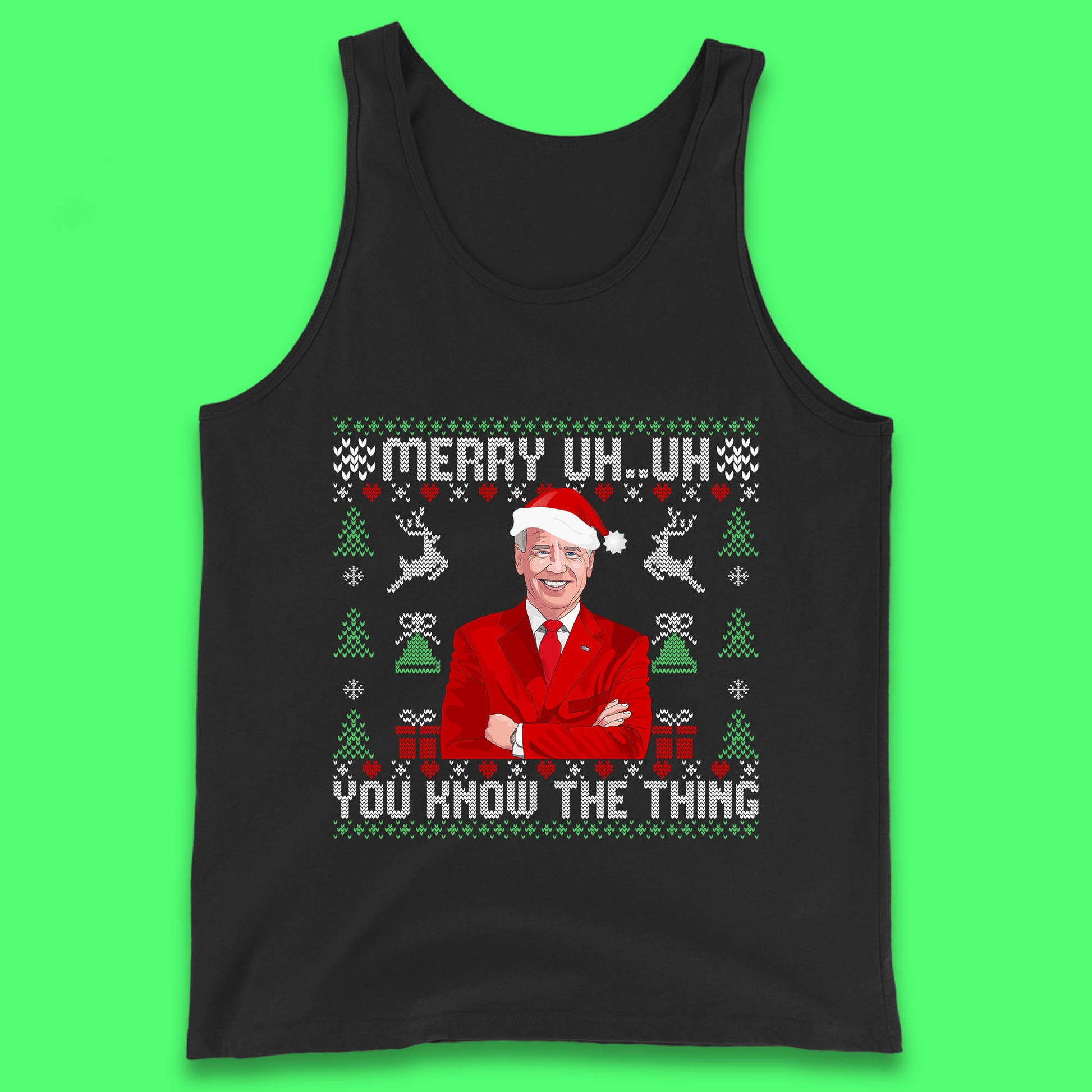 joe biden christmas tank top