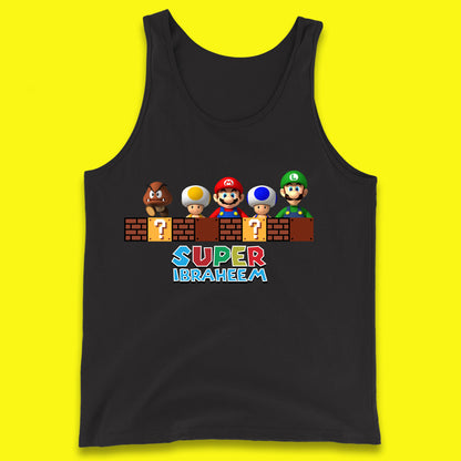 Personalised Super Mario Game Series Your Name Mario Bros Luigi Toad Mega Goomba Mario Tank Top