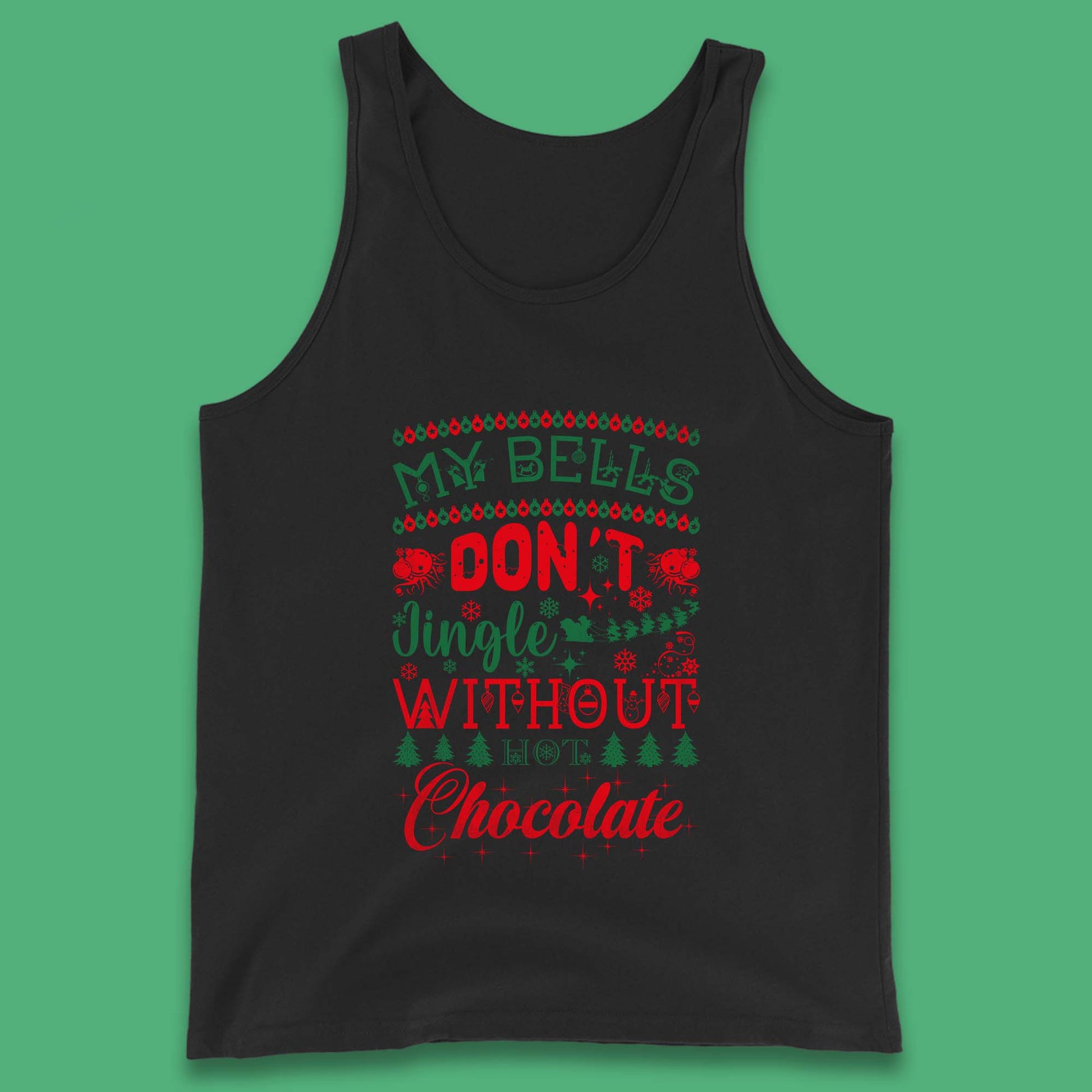 funny christmas chocolate tank top