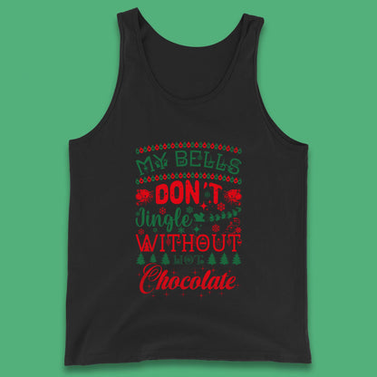 funny christmas chocolate tank top