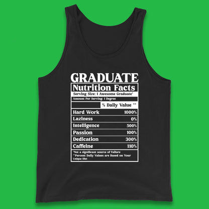 Graduate Nutrition Facts Tank Top