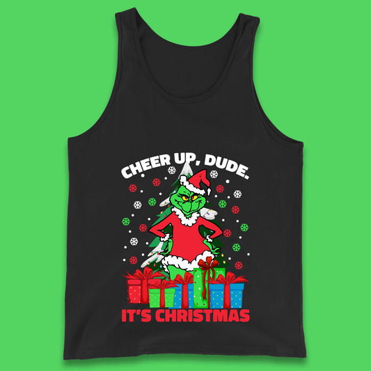 cheer up dude it's christmas tank top