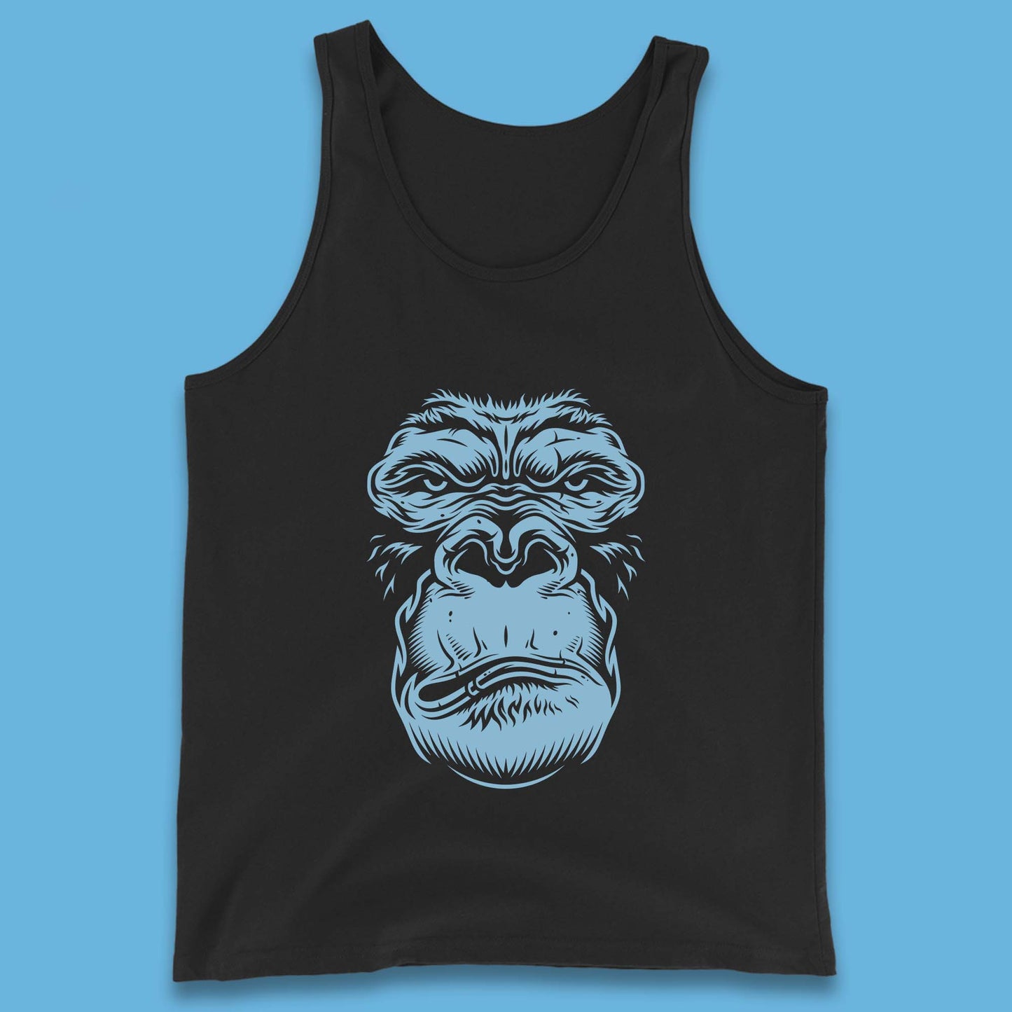 Angry Gorilla Face Scary Wild Angry Monkey Tank Top