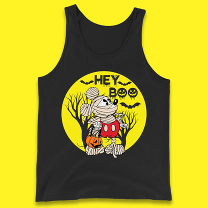Hey Boo Disney Halloween Mickey Mouse Mummy Trick Or Treat Spooky Vibes Tank Top
