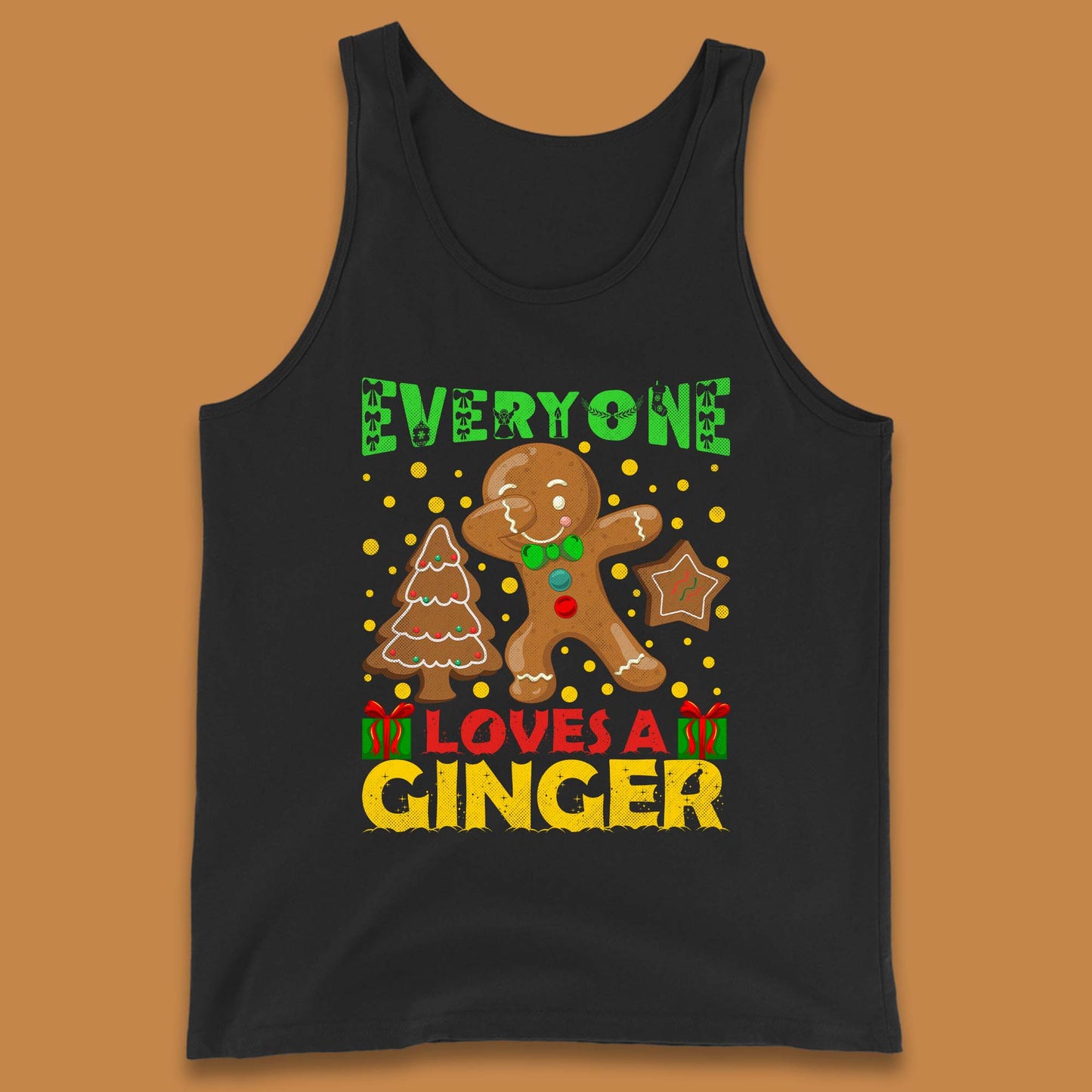 Dabbing Gingerbread Christmas Tank Top