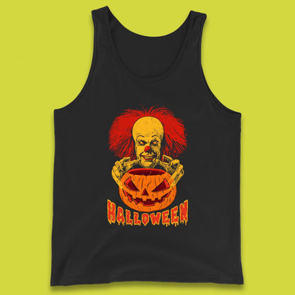 Pennywise Clown Hands Halloween Pumpkin IT Pennywise Clown Horror Movie Fictional Character Tank Top