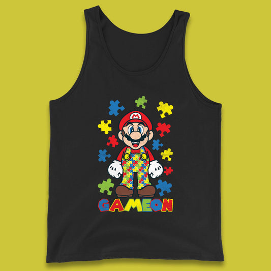 Autism Super Mario Tank Top