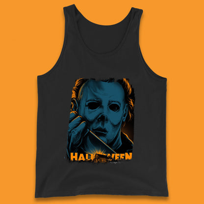Halloween (1978) Poster Slasher Film Michael Myers Halloween Horror Thriller Movie Character Tank Top