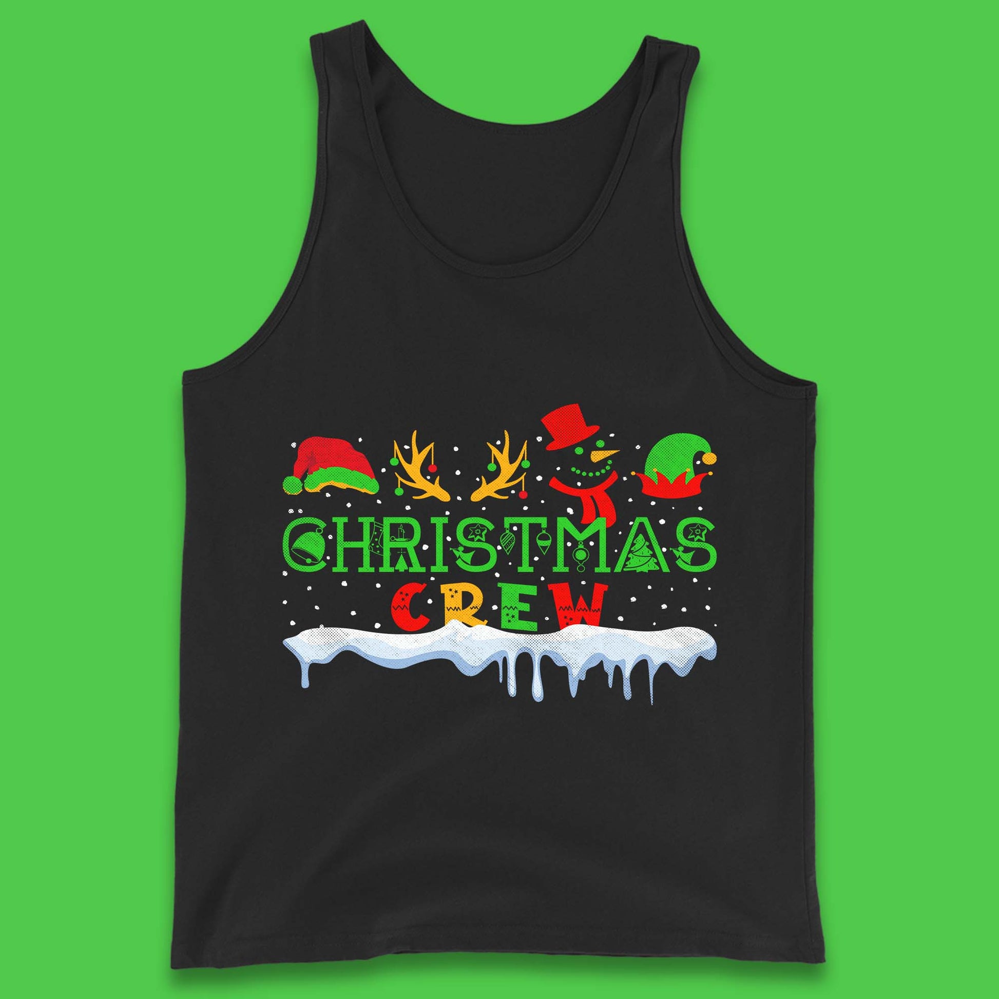 christmas crew tank top