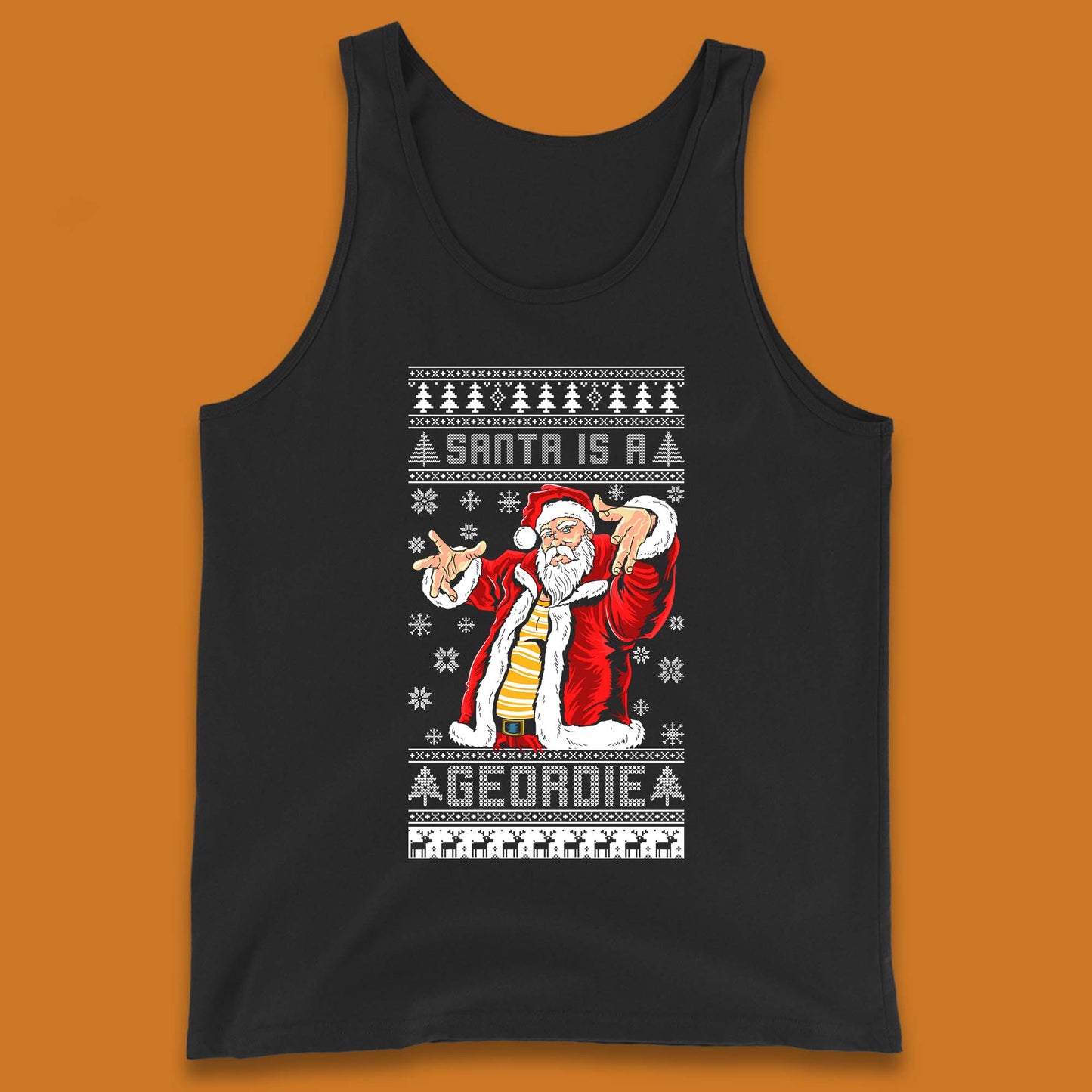 Santa Is A Gerodie Christmas Tank Top