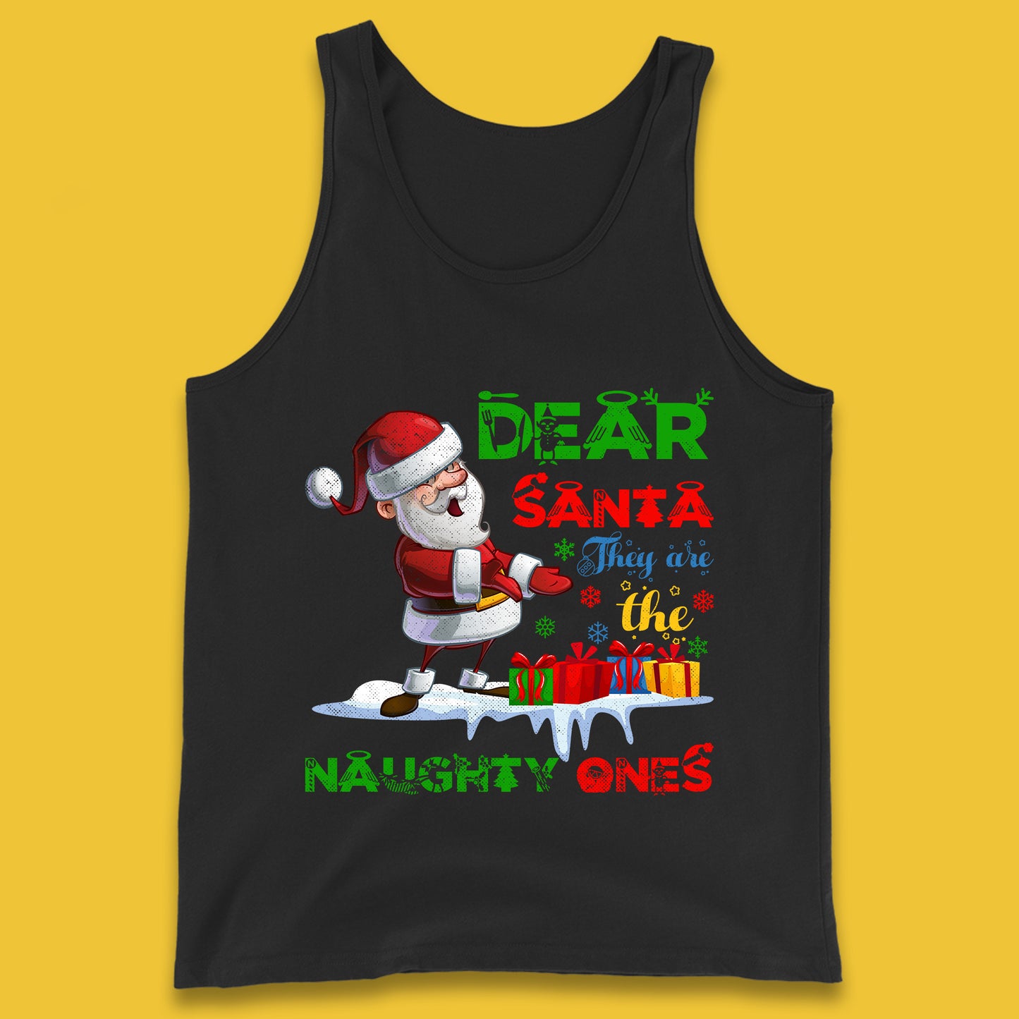 dear santa tank top