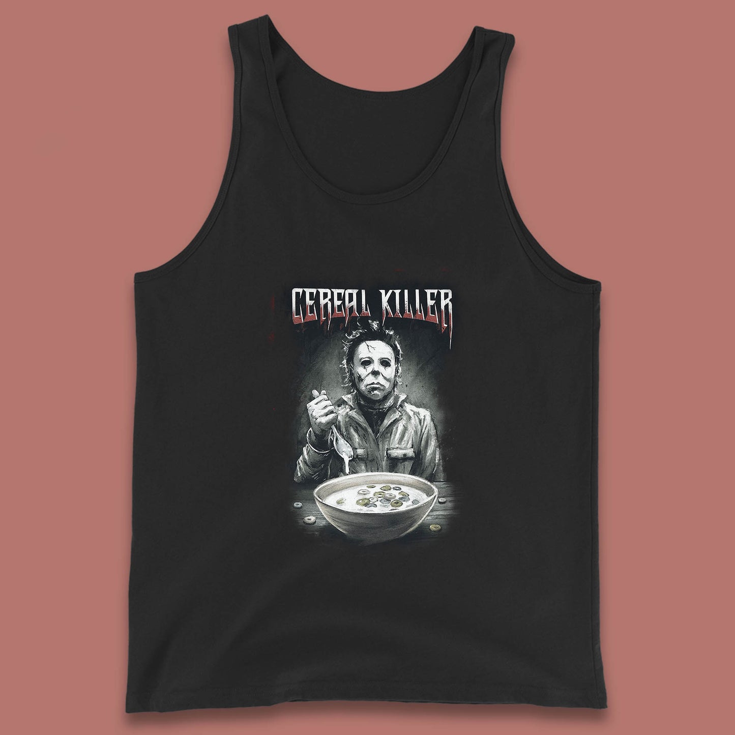 Michael Myers Cereal Killer Halloween Serial Killer Horror Movie Character Tank Top