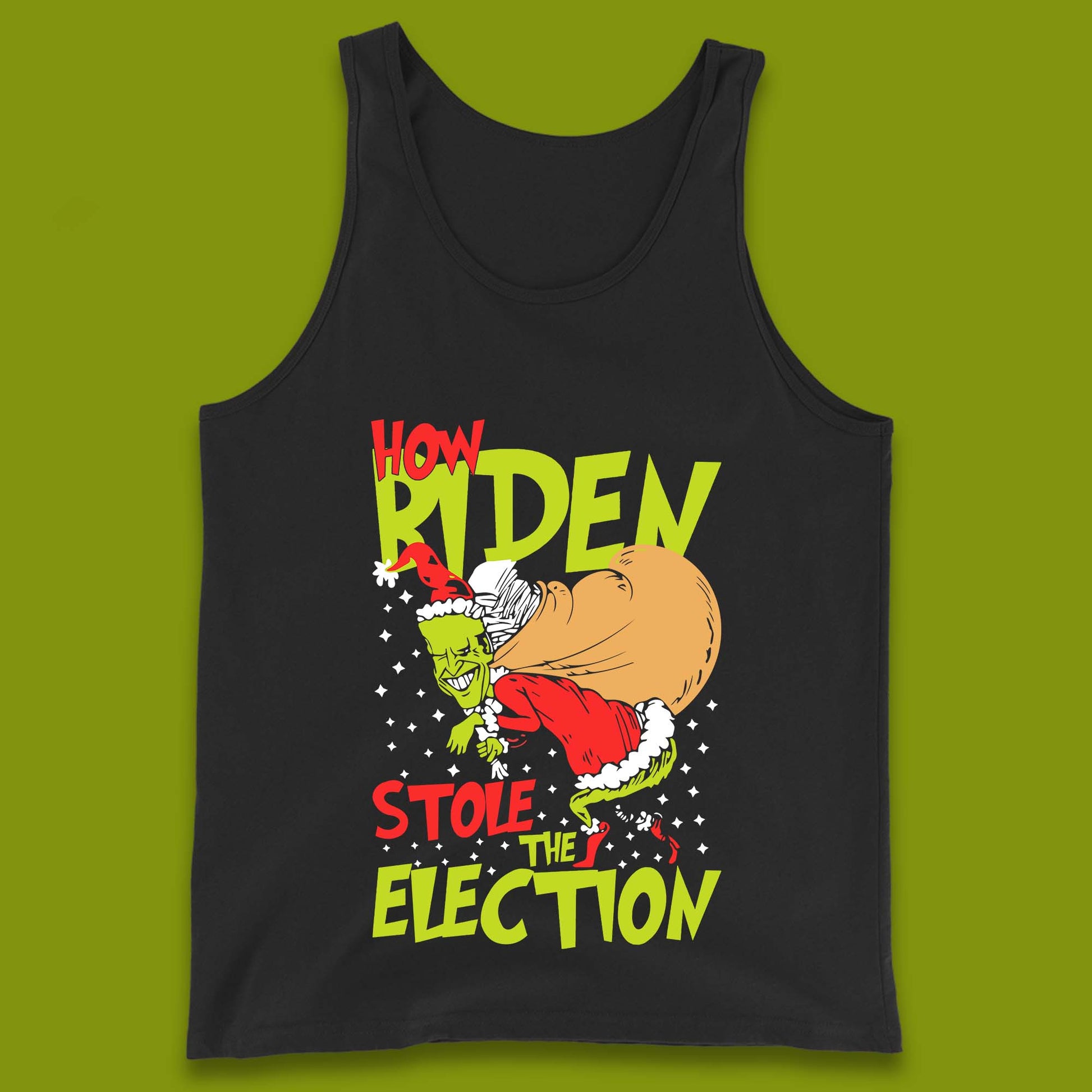biden stole election tank top