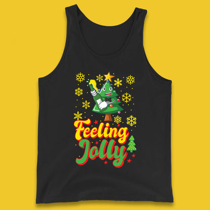 feeling jolly christmas beer tank top
