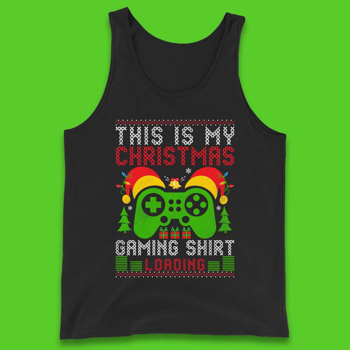 Loading Gamer Christmas Tank Top
