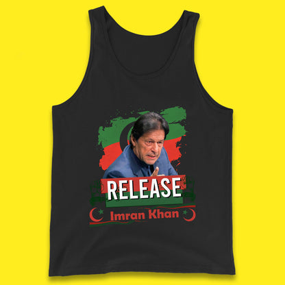 Release Imran Khan Prisoner No 804 Nation Stand With Imran Khan Pakistan Behind You Skipper Tank Top