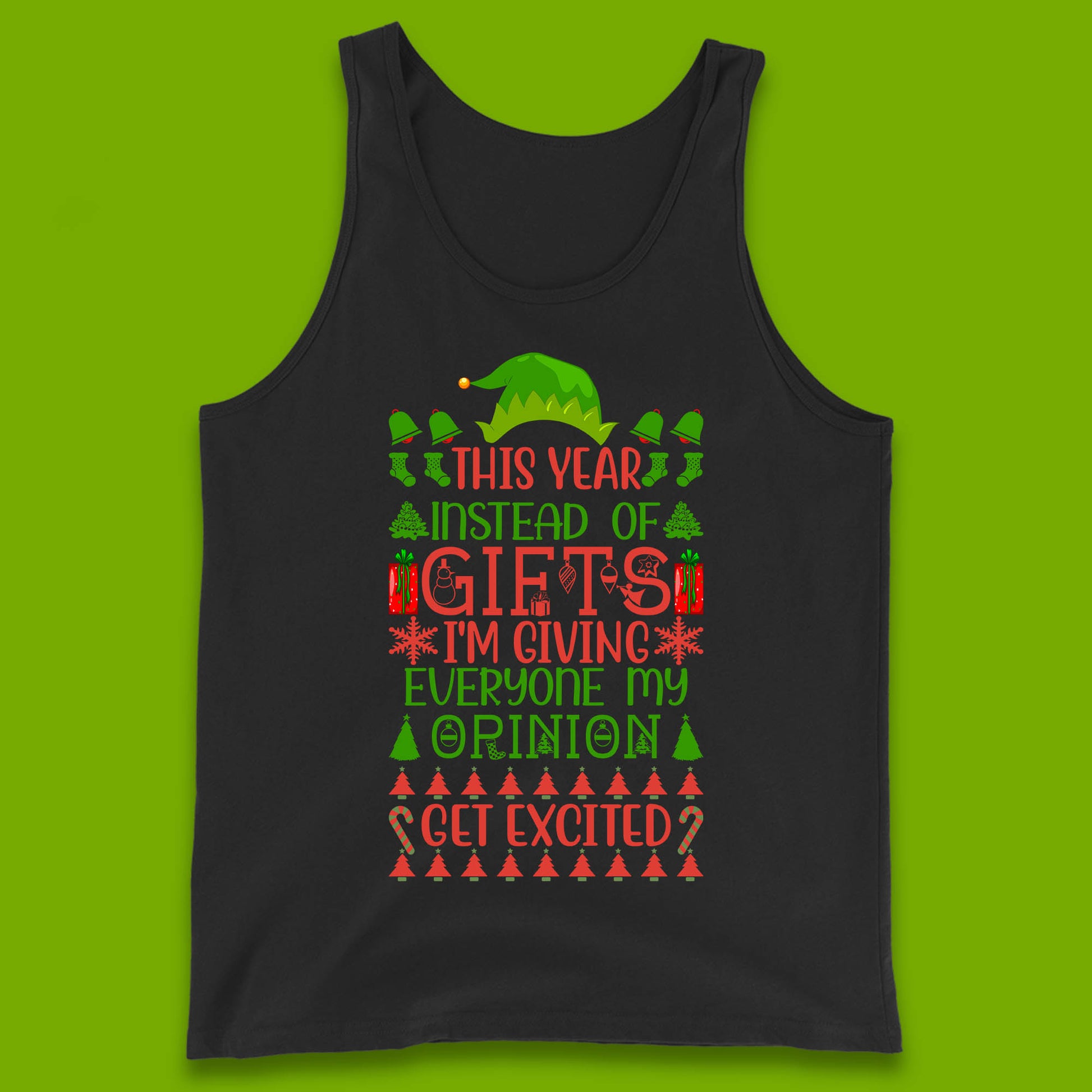 christmas elf tank top