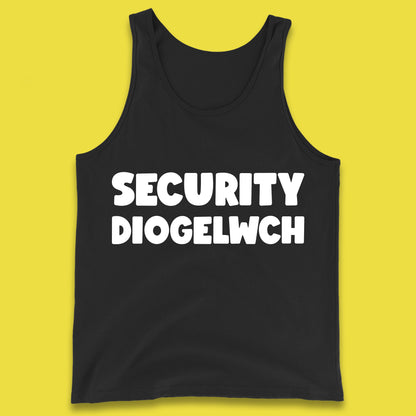 Security Diogelwch Security Services Diogelwch Cymru Workwear Guard Doorman Bodyguard Tank Top
