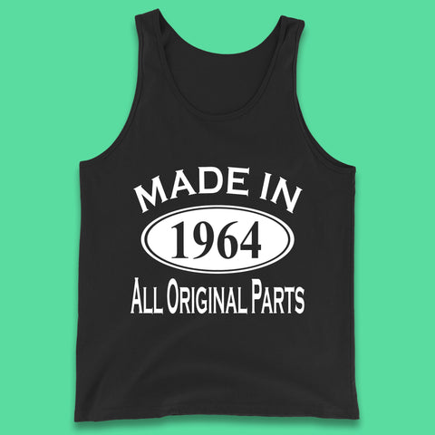 Made In 1964 All Original Parts Vintage Retro 59th Birthday Funny 59 Years Old Birthday Gift Tank Top