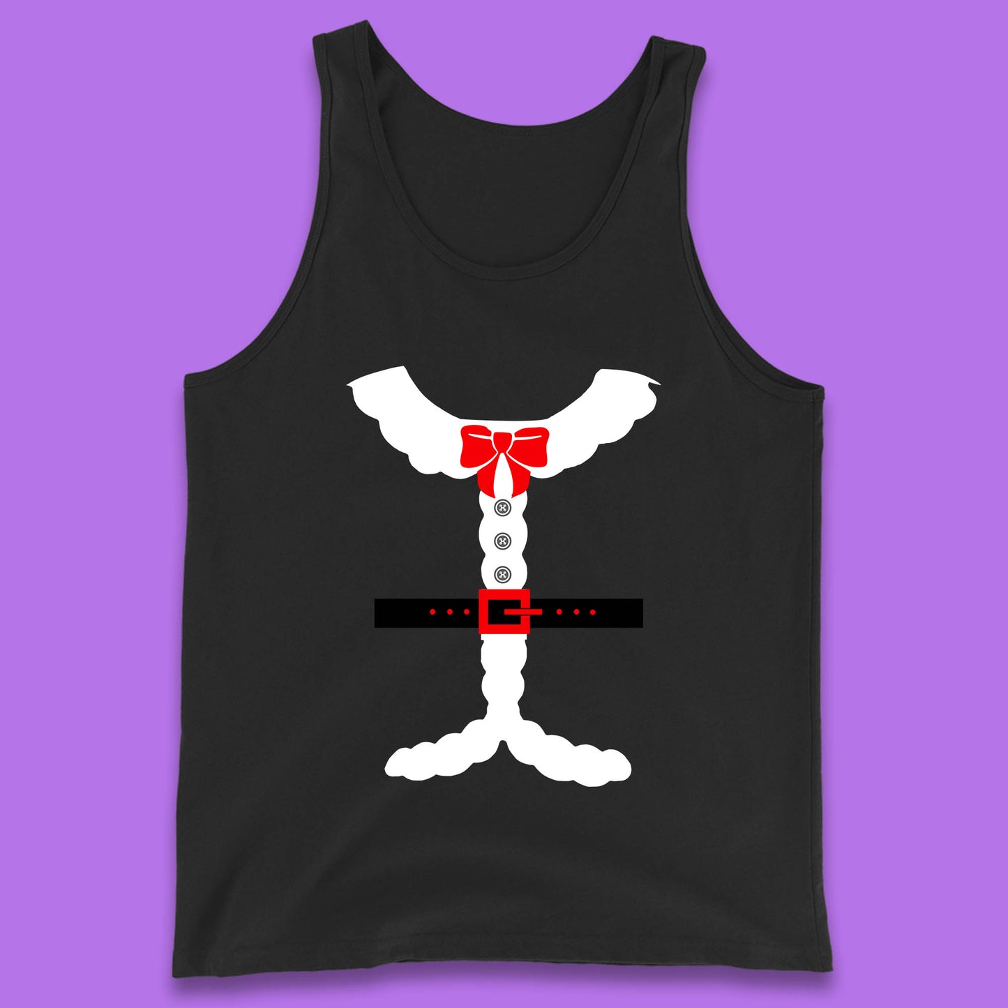 santa costume christmas tank top