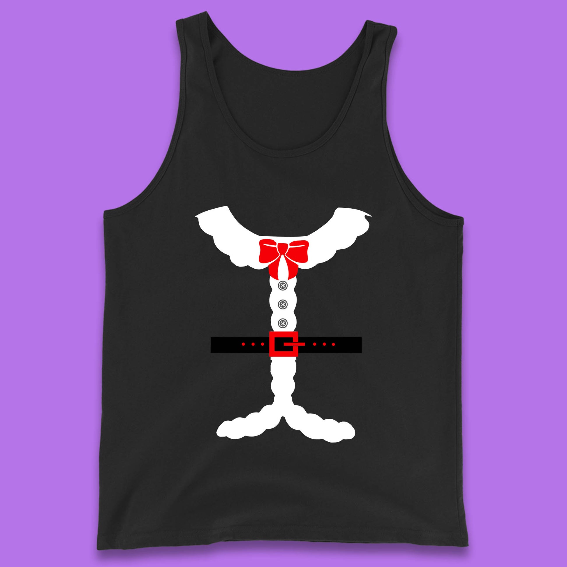 santa costume christmas tank top