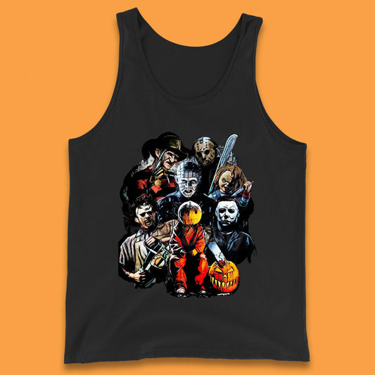 Halloween Horror Movie Characters Friends Halloween Villians Serial Killers Tank Top