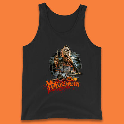 Halloween II The Nightmare Isn't Over Vintage Halloween Movie Poster Micheal Myers Horror Character Tank Top