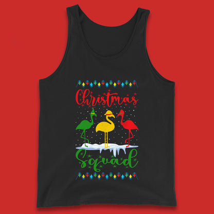 flamingos christmas tank top