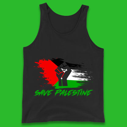 Save Palestine Freedom Protest Fist Palestine Flag Stand With Palestine Support Palestine Tank Top